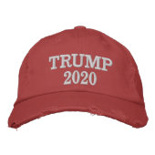 Trump 2020 Red Cap Wiederwahl Präsident Kampagne Bestickte Baseballkappe (Vorderseite)