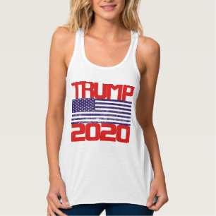 Trump 2020 Red White and Blue Tank Top