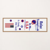 Trump 2020 Relax Yoga Mat Yogamatte (Rückseite (Horizontal))