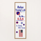 Trump 2020 Relax Yoga Mat Yogamatte (Rückseite)