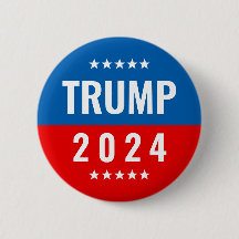 Trump 2020 Rot und Blau mit Sternen