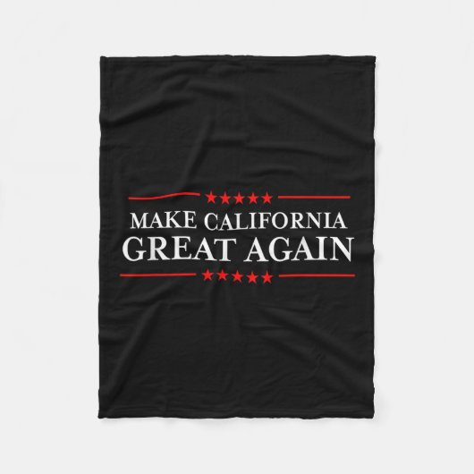 Trump 2020 Shirts Ltd - Make California Great Fleecedecke (Vorderseite)