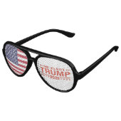 Trump 2020-Sonnenbrille neu wählen Partybrille (Schrägansicht)
