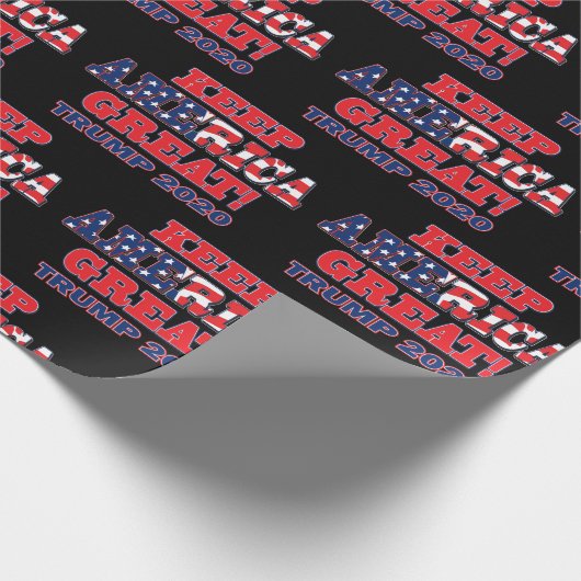Trump 2020 Trump für Präsident Geschenkpapier (Ecke)