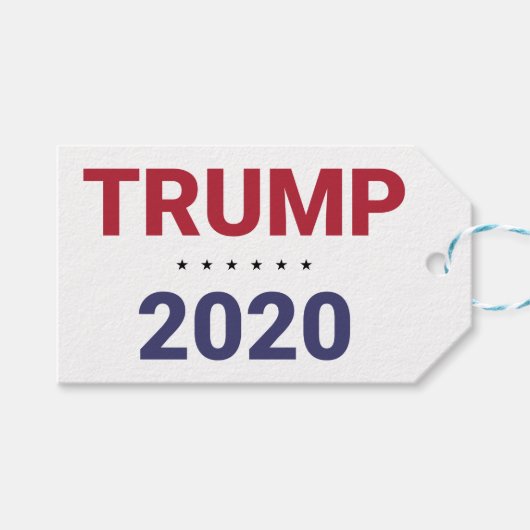 Trump 2020 (US-Wahl) Geschenkanhänger (Vorderseite (Horizontal))