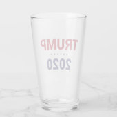 Trump 2020 (US-Wahl) Glas (Rückseite)