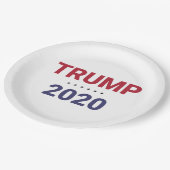 Trump 2020 (US-Wahl) Pappteller (Schrägansicht)