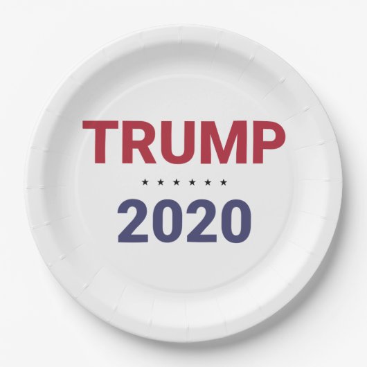 Trump 2020 (US-Wahl) Pappteller (Vorderseite)