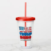 Trump 2020 USA Acryltrinkbecher (Vorderseite)