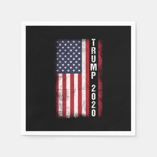 Trump 2020 USA Flag Mein Präsident Gift Serviette (Vorderseite)