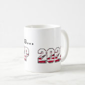 Trump 2020 USA - Wahltypografie Kaffeetasse (VorderseiteRechts)