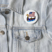 Trump 2020 Viking Ship-Logo Button (Beispiel)