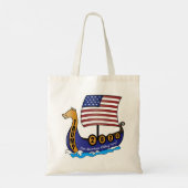 Trump 2020 Viking Ship-Logo Tragetasche (Rückseite)