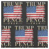 Trump 2020 Vintag Flag Trump Pence Pattern Stoff (Nahaufnahme)