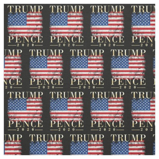 Trump 2020 Vintag Flag Trump Pence Pattern Stoff (Muster)