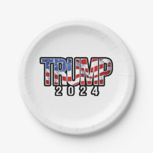 Trump 2020 Waving Flag Pappteller