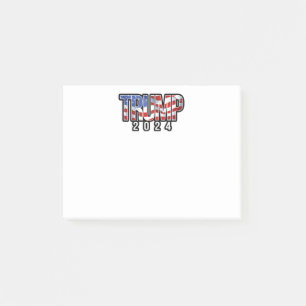Trump 2020 Waving Flag Post-it Klebezettel