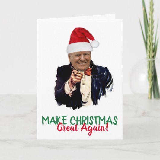 TRUMP 2020 Weihnachten wieder großartig! Karte (Vorderseite)