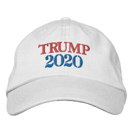 TRUMP 2020 WHITE BASEBALL CAP BESTICKTE BASEBALLKAPPE