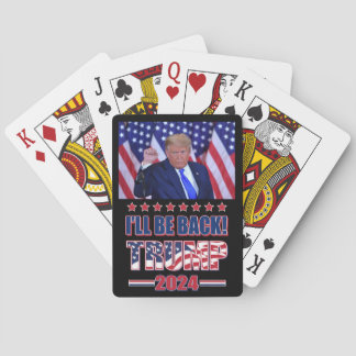 Trump 2020 wird zurück sein spielkarten