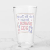 Trump 2020 zieht den Sumpf ab, weil der Sozialismu Glas (Rückseite)