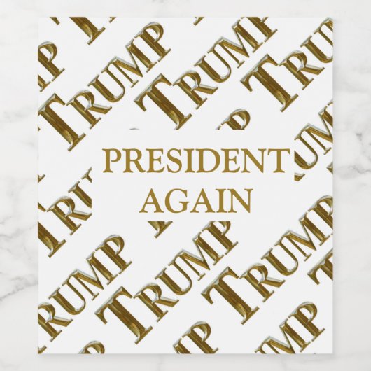 TRUMP 2021 WEINETIKETT (Einzelnes Label)