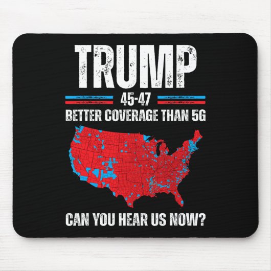 Trump 2024 45 47 - Bessere Abdeckung als 5g Mousepad (Vorne)