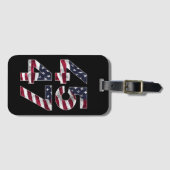 Trump 2024 45 47 Vintag USA Gepäckanhänger (Vorderseite (Horizontal))