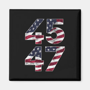 Trump 2024 45 47 Vintag USA Magnet