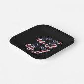 Trump 2024 45 47 Vintag USA Pappteller (Gewinkelt)