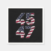 Trump 2024 45 47 Vintag USA Serviette (Vorderseite)