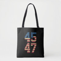 Trump 2024 45 47 Vintage amerikanische Flagge Retr