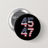 Trump 2024 45 47 Vintage Button (Vorne & Hinten)