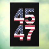 Trump 2024 45 47 Vintage Fensteraufkleber (Blatt 3)