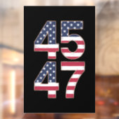 Trump 2024 45 47 Vintage Fensteraufkleber (Blatt 2)