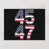 Trump 2024 45 47 Vintage Postkarte (Vorderseite)