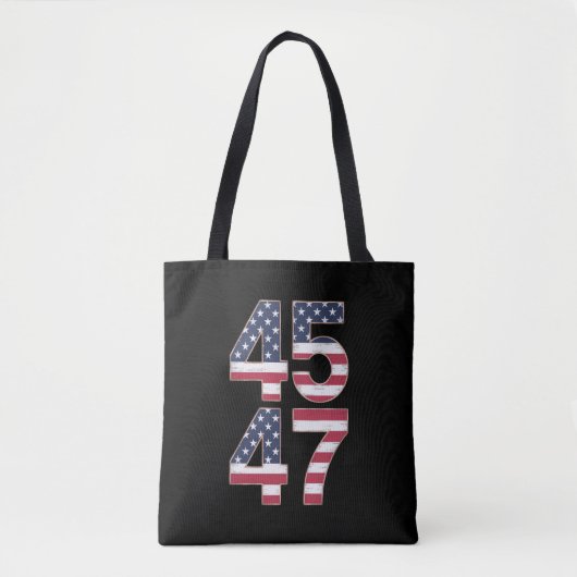 Trump 2024 45 47 Vintage Tasche (Vorderseite)