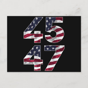 Trump 2024 45 47 Vintage USA Postkarte
