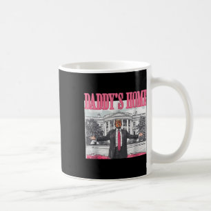 Trump 2024: Amerika Ck Daddys Zuhause Trump Pink Kaffeetasse