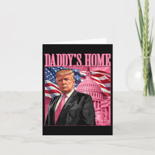 Trump 2024: Amerika Ck Daddys Zuhause Trump Pink Karte