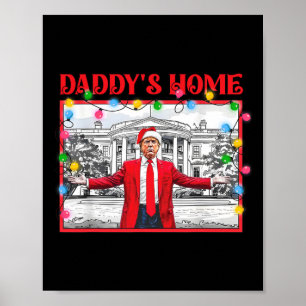 Trump 2024: Amerika Ck Daddys Zuhause Trump Pink Poster