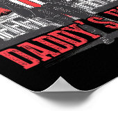 Trump 2024: Amerika Ck Daddys Zuhause Trump Pink Poster (Ecke)