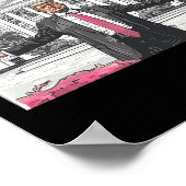 Trump 2024: Amerika Ck Daddys Zuhause Trump Pink Poster (Ecke)