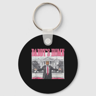 Trump 2024: Amerika Ck Daddys Zuhause Trump Pink Schlüsselanhänger