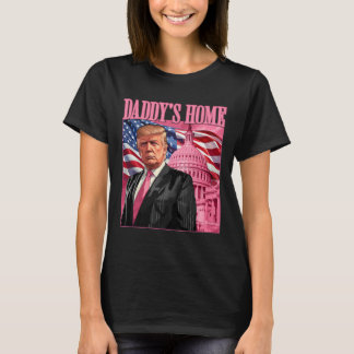 Trump 2024: Amerika Ck Daddys Zuhause Trump Pink T-Shirt