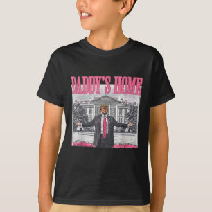 Trump 2024: Amerika Ck Daddys Zuhause Trump Pink T-Shirt
