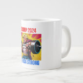 TRUMP 2024 AMERIKA STARK Jumbo-Tasse (Vorderseite Rechts)