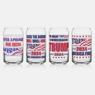 Trump 2024 - Amerika zuerst Dosenglas