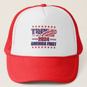 Trump 2024 Amerika zuerst Truckerkappe