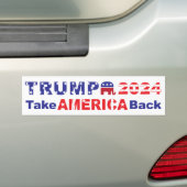 TRUMP 2024: AMERIKA zurück Autoaufkleber (Auf Auto)